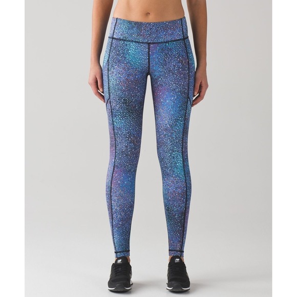 Lululemon‎ Speed Tight V Strive Multi Black RARE "Mermaid" Size 8 W5AGQS - Picture 10 of 14